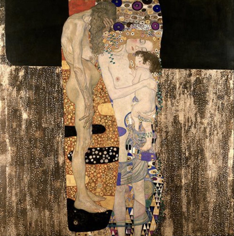 The Three Ages of Woman artwork by Gustav Klimt