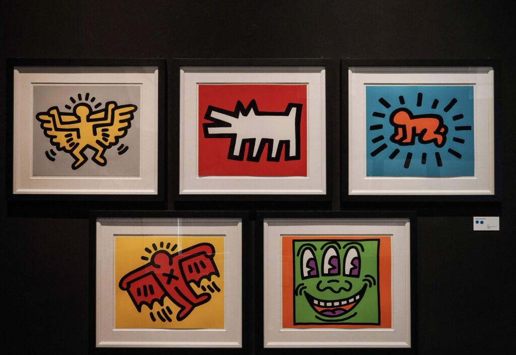 Keith Haring is on exhibition in Palazzo Tarasconi in Parma