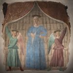 Madonna del Parto di Piero della Francesca nel museo di Monterchi in Toscana