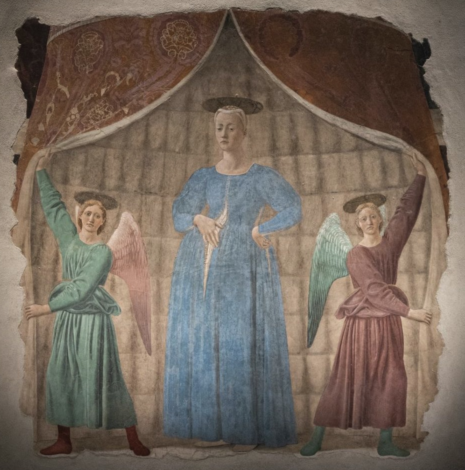 Madonna del Parto di Piero della Francesca nel museo di Monterchi in Toscana